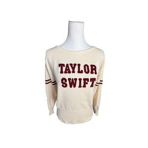 Taylor Swift "Swiftie" Official Concert Merch Knit Varsity Sweater SOLD OUT Sz M